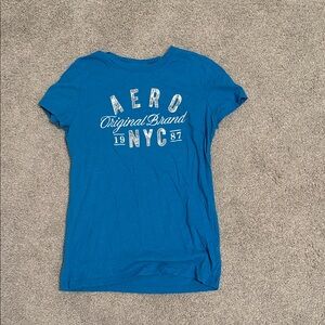 Aeropostale Blue Graphic Tee
